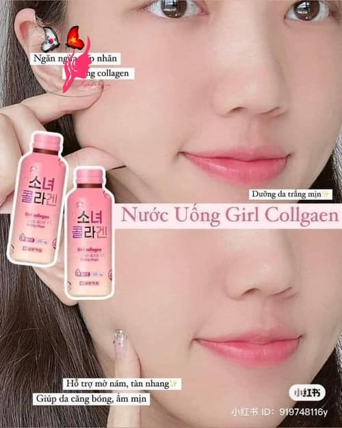 Nước uống Girl Collagen Hàn Quốc hộp 10 chai x 100ml, giá tốt