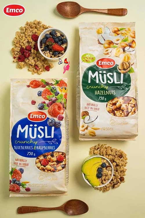 Ngũ cốc Emco Musli Crunchy 750g của Đức, giá tốt