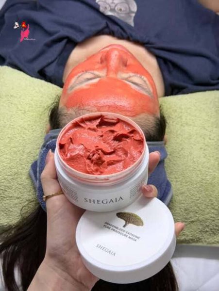 Cách sử dụng mặt nạ đất sét huyết rồng Shegaia Hàn Quốc